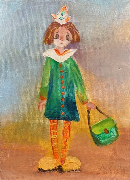 Girl - a painting by Jolanta Kusztal