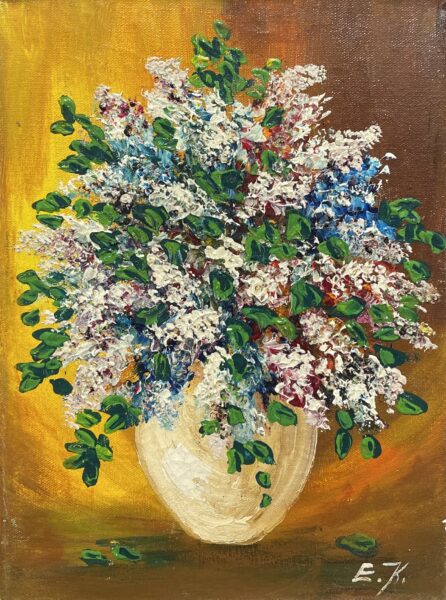 Flowers - a painting by Elżbieta Karaś