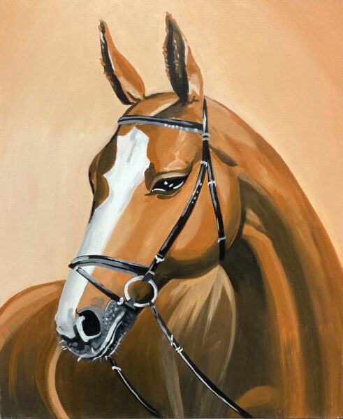 Horse - a painting by Julita Duda