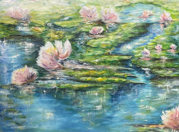 Waterlilies - a painting by Ryszard Węglarz