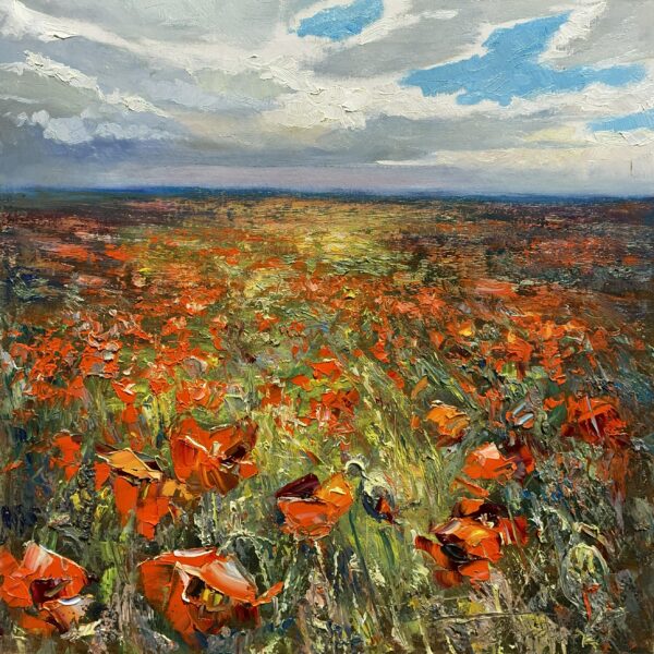 Poppies - a painting by Jarosław Tarnowski