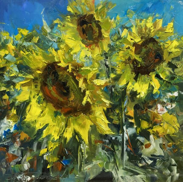 Sunflowers - a painting by Jarosław Tarnowski