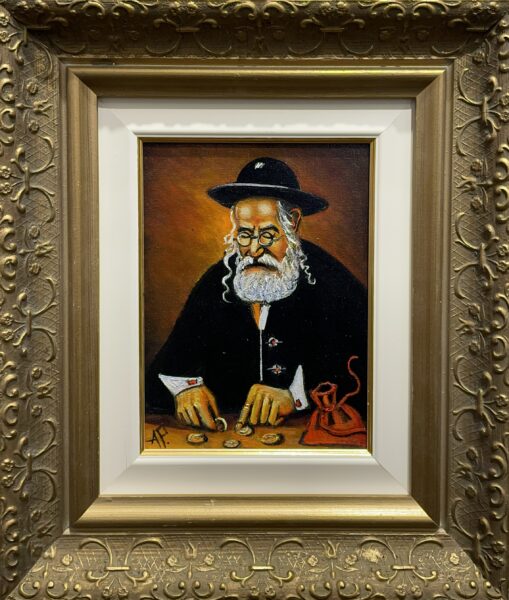 Old jew - a painting by Artur Partycki