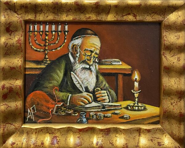 Old jew - a painting by Artur Partycki