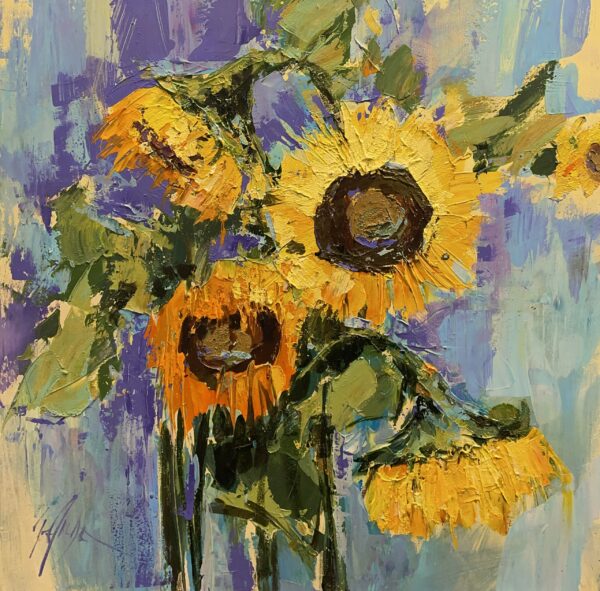 Sunflowers - a painting by Grażyna Mucha