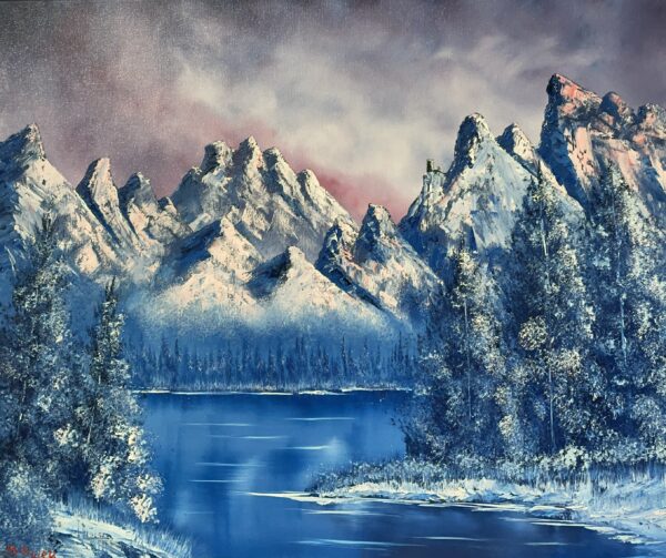 Winter - a painting by Marek Rojek