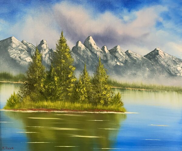 Mountain - a painting by Marek Rojek