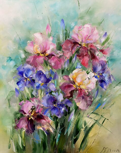 Flowers - a painting by Danuta Mazurkiewicz