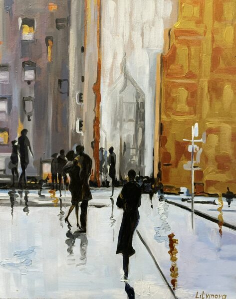 Street - a painting by Olga Litwinowa