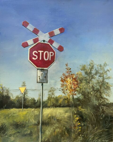 Stop - a painting by Anonim