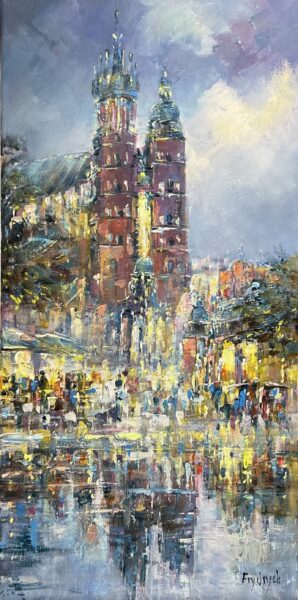 Kraków - a painting by Danuta Frydrych