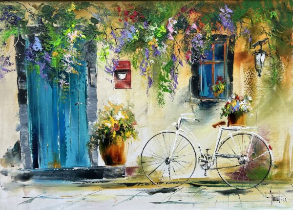 Bike - a painting by Alfred Anioł