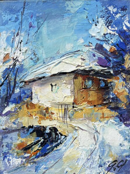 Cottage - a painting by Grażyna Mucha