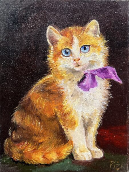 Cat - a painting by Przemiła Kościelna