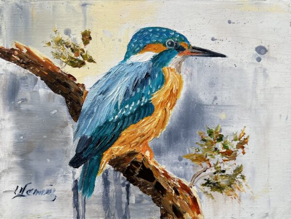 Bird - a painting by Urszula Lemańska