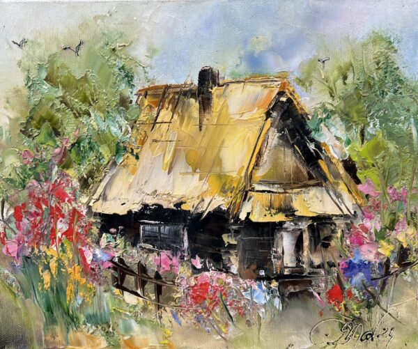 Cottage - a painting by Danuta Mazurkiewicz