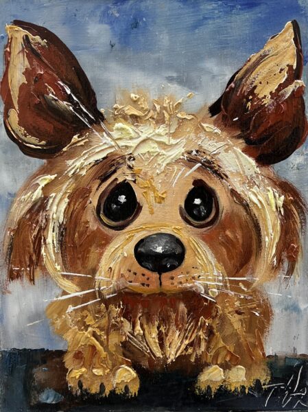 Dog - a painting by Tadeusz Wojtkowski