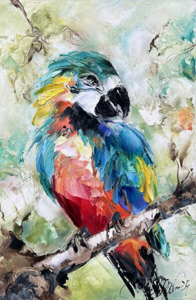 Parrot - a painting by Danuta Mazurkiewicz