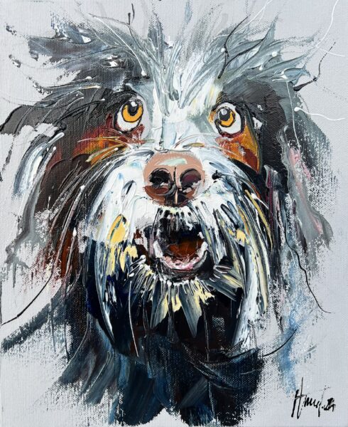 Dog - a painting by Alfred Anioł