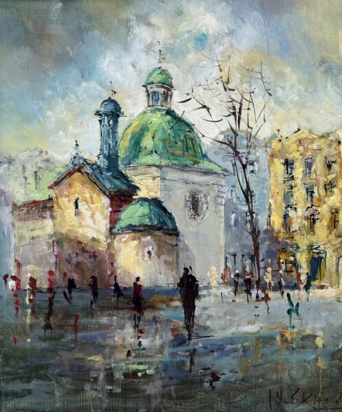 Kraków - a painting by Włodzimierz Skuza