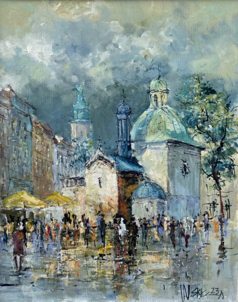 Kraków - a painting by Włodzimierz Skuza