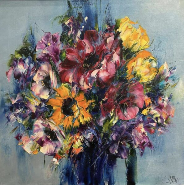 Flowers - a painting by Danuta Mazurkiewicz