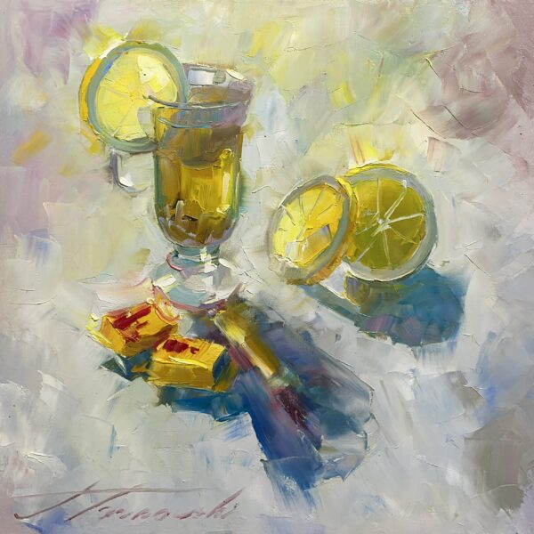 Lemons - a painting by Jarosław Tarnowski