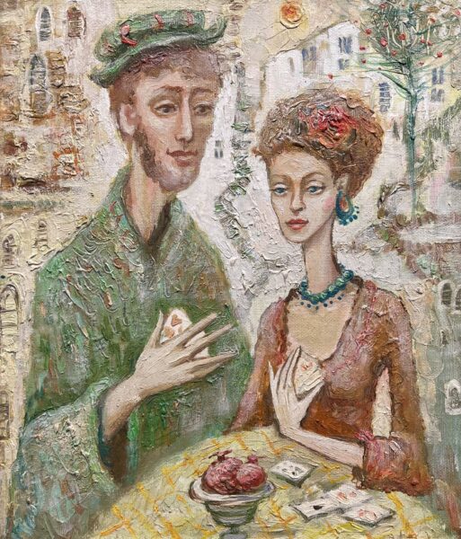 Game for two - a painting by Vasylyna Kolomyko