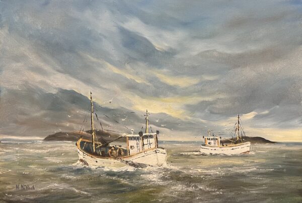 Boats - a painting by 