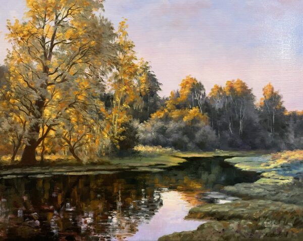 Lake - a painting by Ryszard Michalski