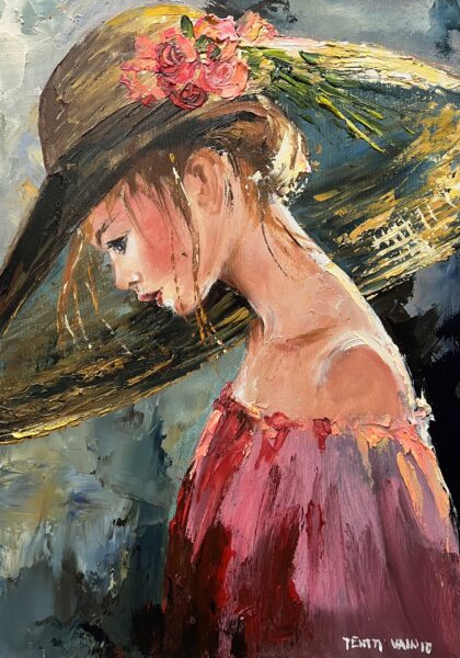 Girl - a painting by Pentti Vainio