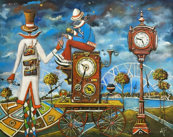 Time will tell us everything, darling - a painting by Artur Płachta