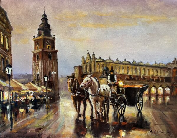 Kraków - a painting by Andrzej Kamiński