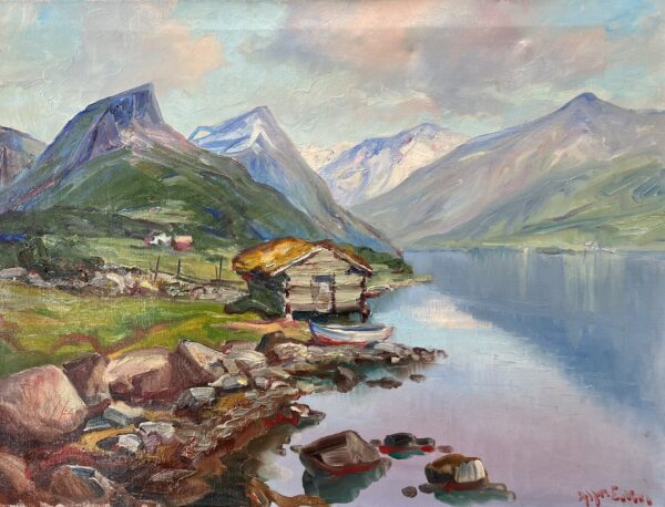Landscape - a painting by European school (XX)