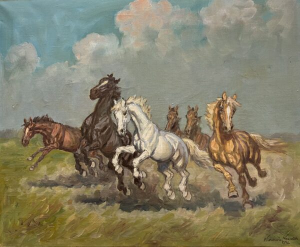 Freedom at Gallop - a painting by European school (XX)
