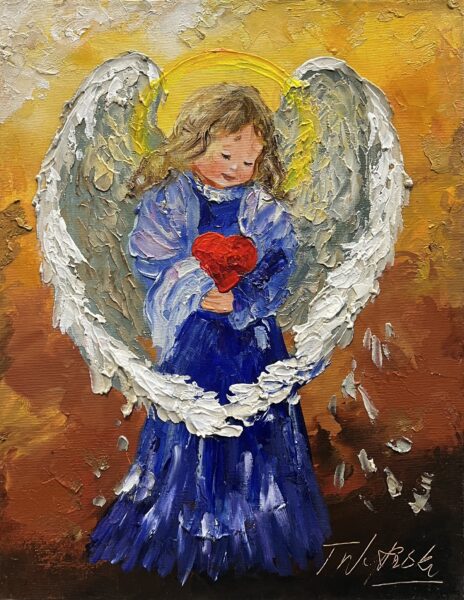 Angel - a painting by Tadeusz Wojtkowski