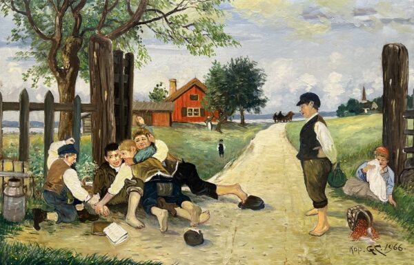 The Mischief of Youth - a painting by European school (XX)