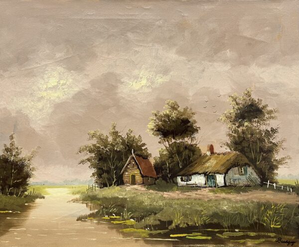 Tranquil Haven - a painting by European school (XX)