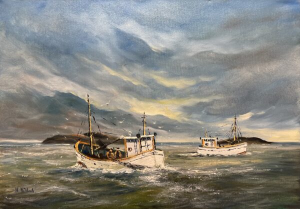 Homeward Bound - a painting by European school (XX)