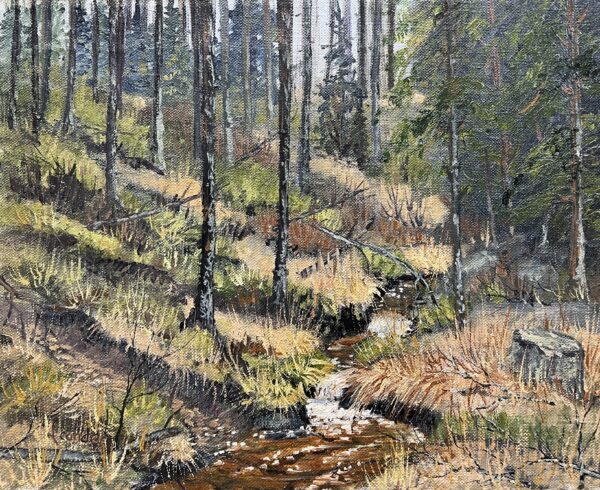 Whispers of the Wild - a painting by European school (XX)