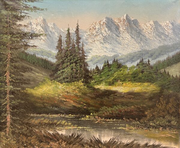 Mountain Views - a painting by European school (XX)