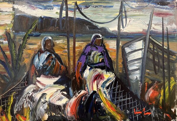 Women of the Shore - a painting by European school (XX)
