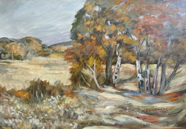 Golden hour - a painting by European school (XX)