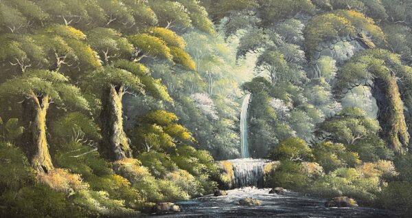 The Whispering Fall - a painting by European school (XX)