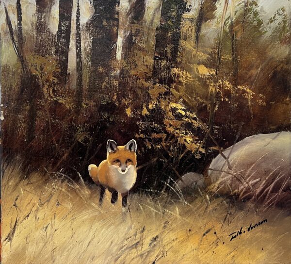 The Watchful Hunter - a painting by European school (XX)