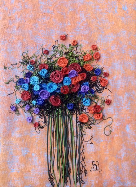 Flowers - a painting by Oksana Parashchak