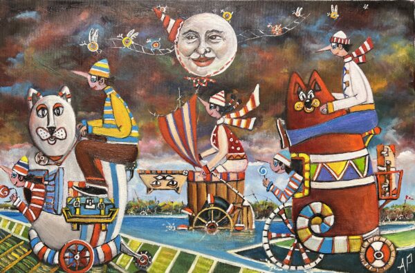 Our girls are important to us - a painting by Artur Płachta