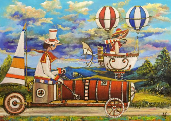 Grandpa always had class - a painting by Artur Płachta