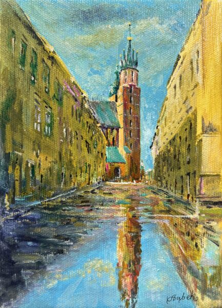 Floriańska - a painting by Andrzej Dąbek