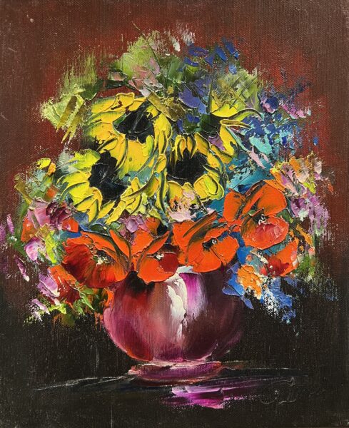 Radiance in Bloom - a painting by Danuta Mazurkiewicz